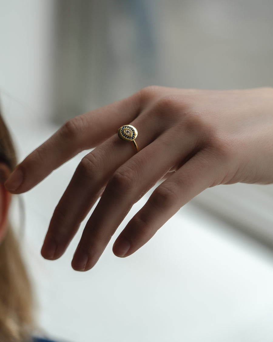 Eye Button Ring