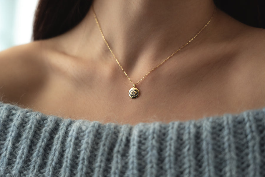 Eye Button Necklace