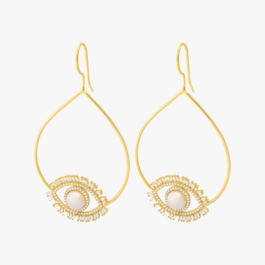 Sparkling Eye Hoops