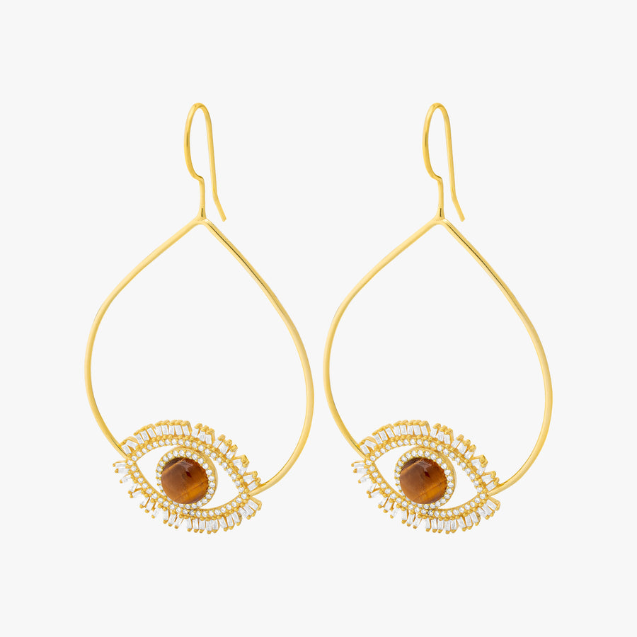 Sparkling Eye Hoops