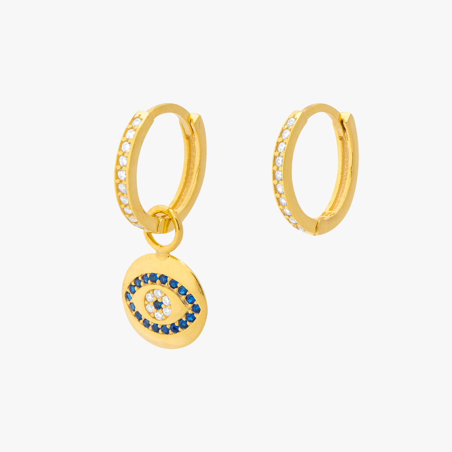 Eye Button Hoops